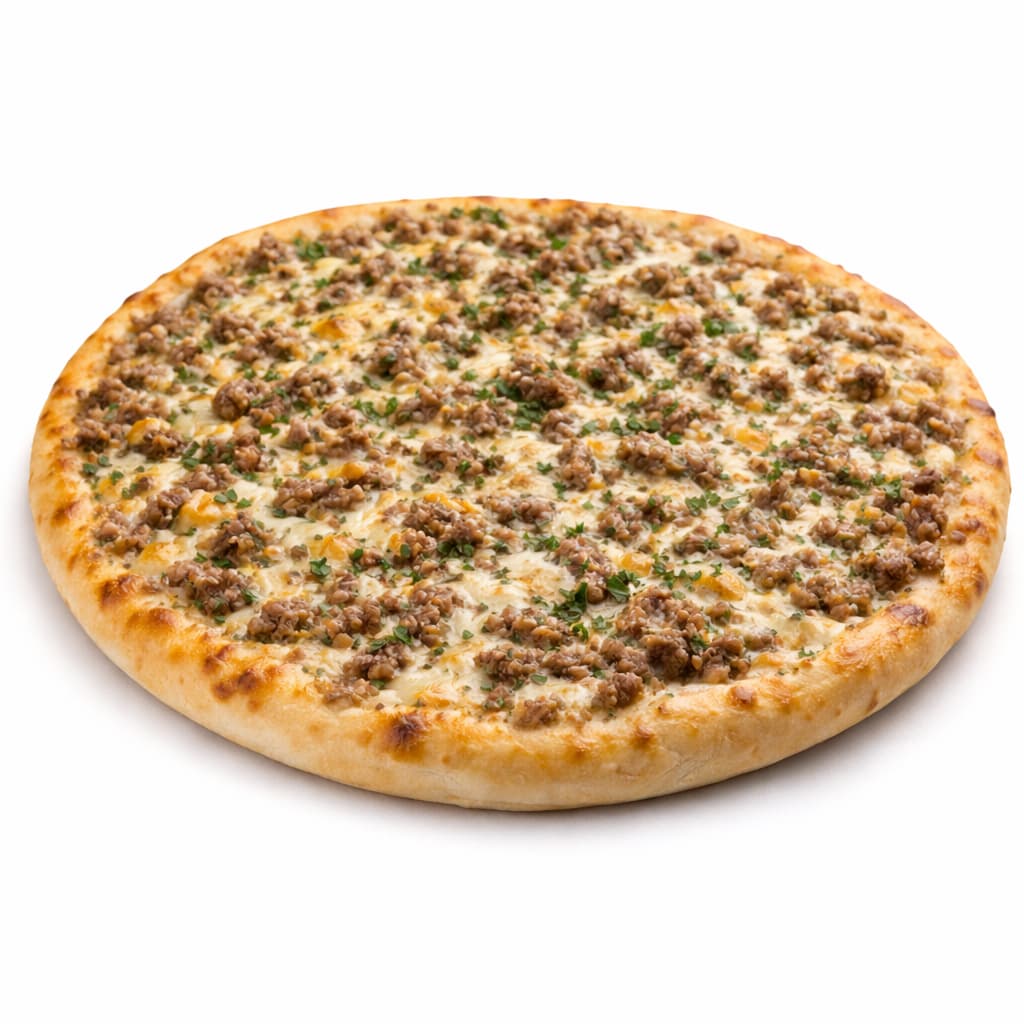 Sandwich libanais kafta et fromage sur galette, viande de bœuf assaisonnée et fromage fondant spécialité libanaise à Paris