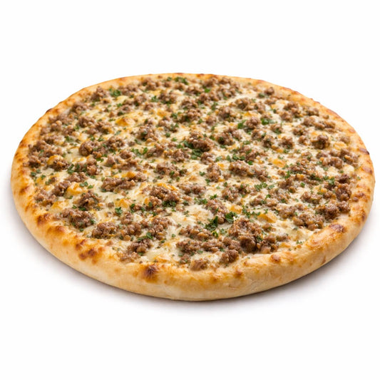 Sandwich libanais kafta et fromage sur galette, viande de bœuf assaisonnée et fromage fondant spécialité libanaise à Paris