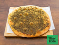 Man’ouché vegan au zaatar libanais, galette artisanale préparée maison chez King Libanais – Maison des Galettes à Paris 10, près de Gare de l’Est.