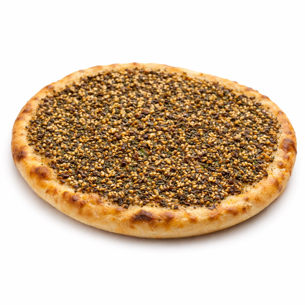 Sandwich libanais au zaatar à Paris avec thym et sésame